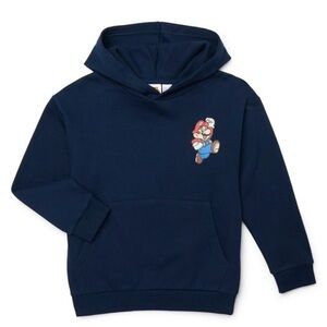 NEW Kids Boy Navy Blue Pullover Hoodie sweatshirt Super Mario Bro
Print sZ 10/12